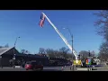 Wamego Fire and US Honor Flag honor fallen firefighter ahead of funeral