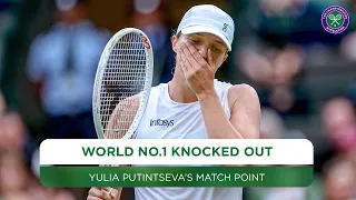 Yulia Putintseva Winning moment Third round Wimbledon 2024