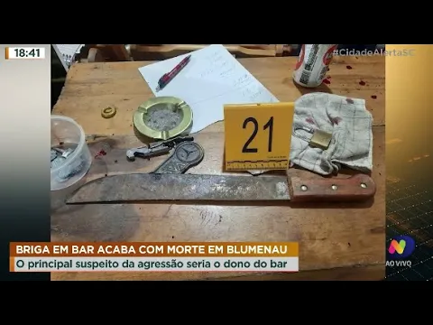 Briga em bar acaba com morte em Blumenau