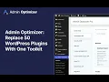 Replace 50 WordPress Plugins with One Modular Toolkit Admin Optimizer