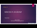 Tutorial 13 - JavaScript selectors