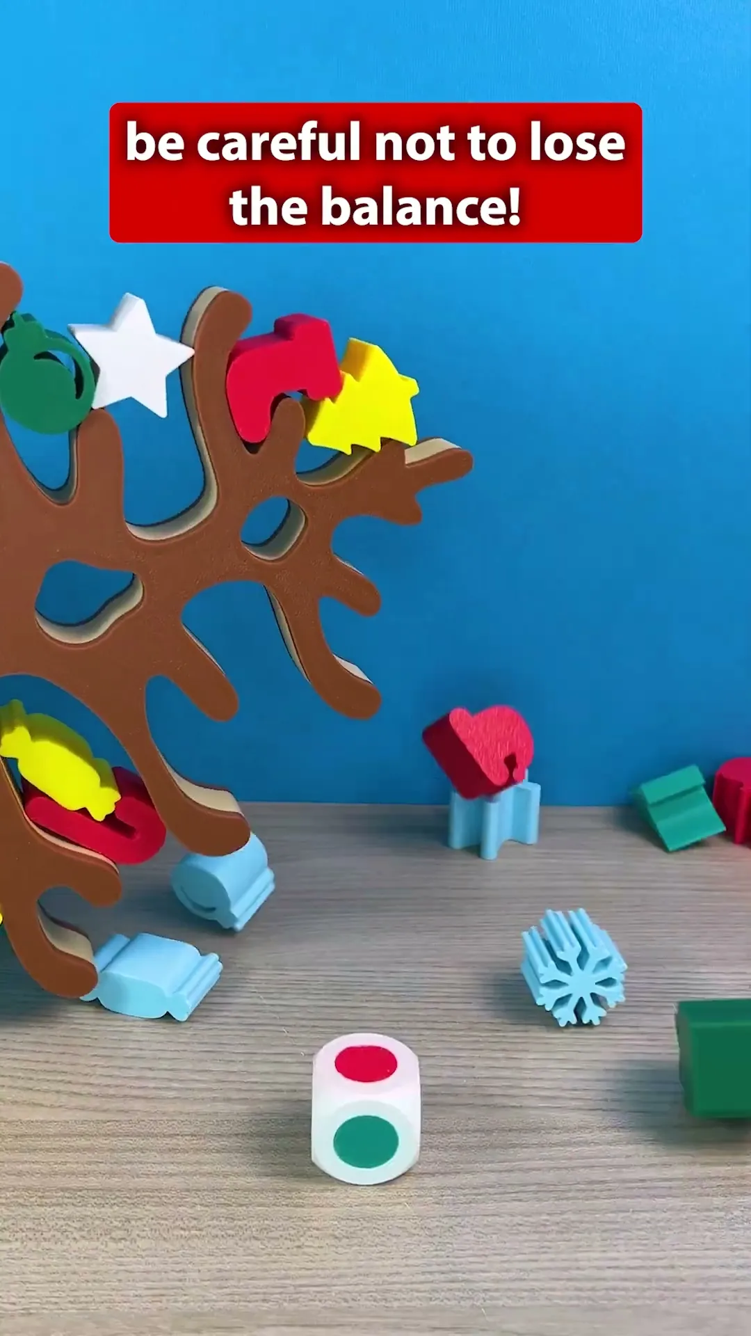 Christmas Tree Balance Stacking Game