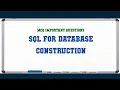 Sql For Database Construction MCQ Questions