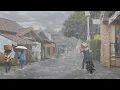 Download Lagu Super zware regenval en sterke wind in Indonesisch dorp,viel in slaap met het geluid van zware regen