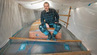 The most intense day yet — Fibreglassing entire deck! [59]