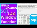 SQL LAG Window Function - Detailed Explanation with Code Examples