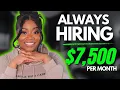 Remote Jobs ALWAYS HIRING Work From Anywhere 2025