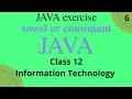 vowel or consonant program in JAVA class 12 information technology
