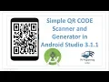 QR CODE Scanner Demo Android Application using ZXing Library