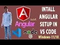 How to Setup Angular in VS Code On Windows 11
