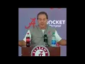 Nick Saban has an adorable moment with a reporter holding a baby