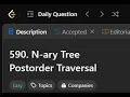 145 N-ary Tree Postorder Traversal LeetCode Daily Challenges LogicBytesbyAK JAVA