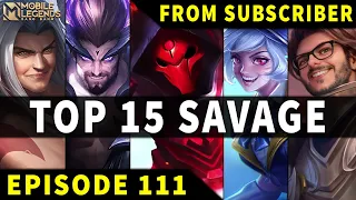 Download Mobile Legends TOP 15 SAVAGE Moments Episode 111 ● Full HD MP3