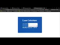 Mortgage Loan Calculator JavaScript Project