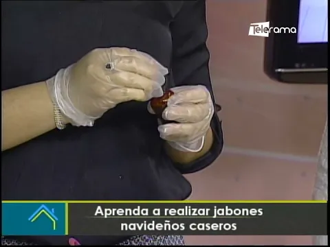 Aprenda a realizar jabones navideños caseros