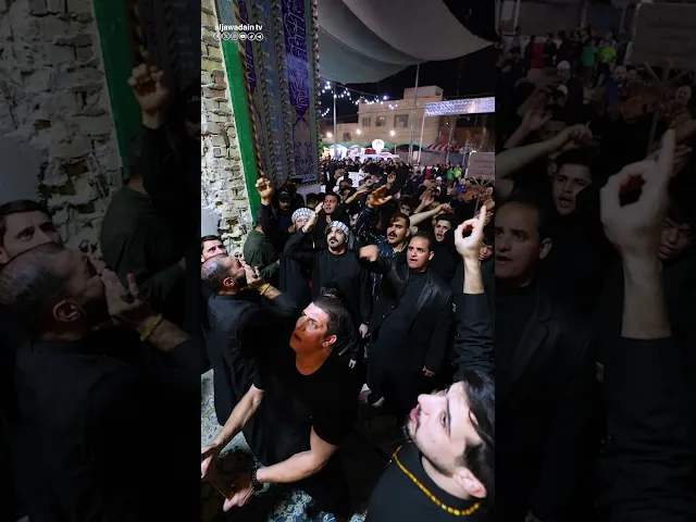 ⁣مواكب الكاظمية المقدسة تعزي صاحب العصر والزمان (عج) في ذكرى وفاة قاسم الإيمان والعطاء