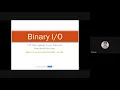 Binary IO in Java