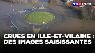 Inondations en Ille-et-Vilaine : des images saisissantes｜TF1 INFO