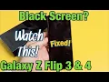 Galaxy Z Flip 3 4 Screen Won t Turn On Black Screen FIXED