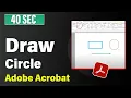 How to draw circle in adobe acrobat PDF circle draw