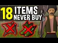 Top 18 Items You Should Never Buy in Oldschool Runescape