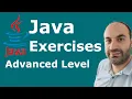 Java Exercises Advanced Level 21 Questions and 1 Final Project with Solutions