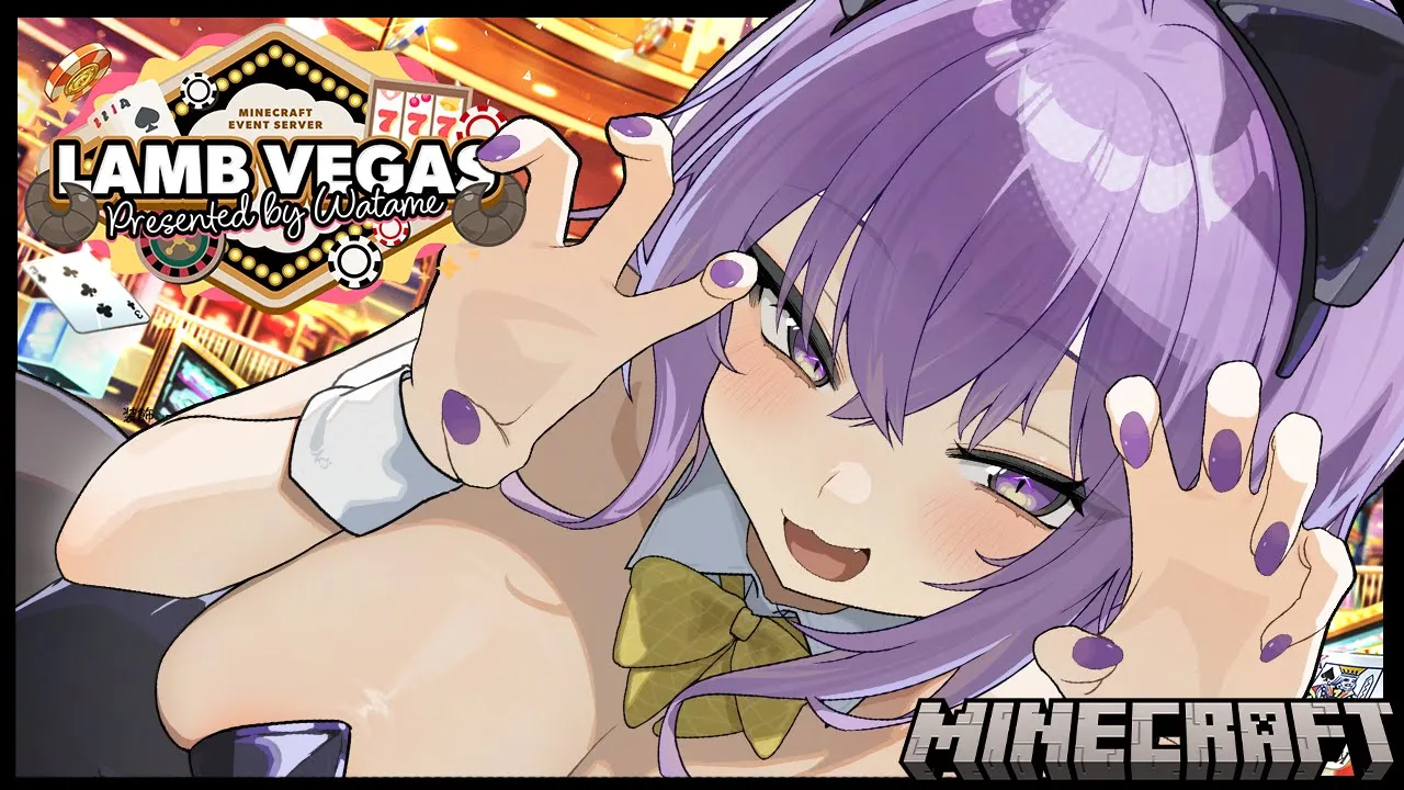 【 Minecraft 】ラムベガスでそうしょく…しよ💜💜【 猫又おかゆ/ホロライブ 】
