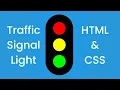Traffic Signal Light Project Using Html Css HTML CSS Jadav Sir
