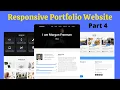Complete Responsive Personal Portfolio Website Using HTML CSS and JavaScript Part 4