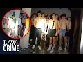 Shirtless Blindfolded Frat Bros Exposed in Hazing Horror