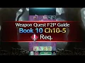 New Story Chapter Weapon Quests Book 10 Chapter 10-5 Sword F2P Guide No SI No Seals - FEH
