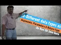 13 - Different data types as Arguments Parameters Return type in Methods in Java