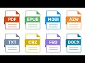Every eBook Format Explained in 5 Minutes PDF vs EPUB vs MOBI