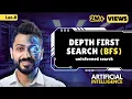 Lec-8 Depth First Search DFS with example Uninformed Search Artificial Intelligence