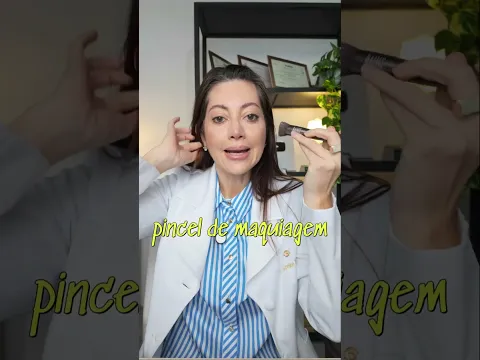 O pincel ideal para base, protetor com cor e blush | Dra. Greice Moraes #maquiagem #makeup #pincel
