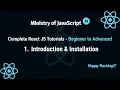 React JS Tutorials Install React using create-react-app React JS From Beginner to Advanced
