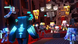 Download Warden vs Wither and Piglin Nether Army (Minecraft Animation Movie) MP3