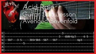 Download Acid Rain Guitar Solo Lesson - Avenged Sevenfold  (with tabs) MP3