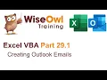 Excel VBA Introduction Part 29 1 - Creating Outlook Emails