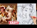 How to draw Lord Ganesha step by step Lord ganesha pencil drawing Ganapati Bapa Drawing