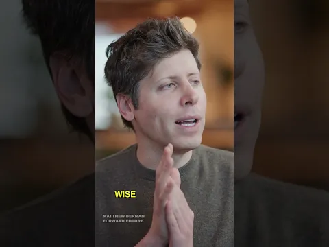 Sam Altman on Why Your Most Important Advice Should Come From People
