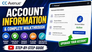CCAvenue Dashboard Tutorial Account Settings User Management