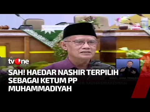 Haedar Nashir Kembali Terpilih Menjadi Ketum PP Muhammadiyah