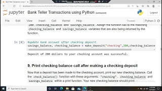 Bank Teller Transactions using Python