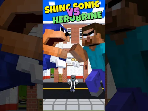 SHIN SONIC VS HEROBRINE 😱