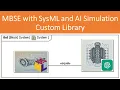 MBSE with SysML and AI Simulation Custom Library of System Components