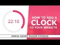 How to Display a Clock on Website - Simple jQuery Animated Clock