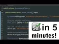 Selenium WebDriver Basics Tutorial using Java in 5 Minutes