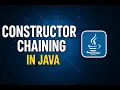 Constructor Chaining in Java