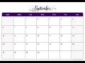 September 2026 Calendar Printable A4 US Letter Portrait Landscape Free September 2026